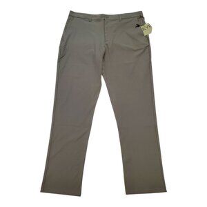 NWT SKYR SZ 36x32 L/XL Tricot Dynasty Slim Fit Stretch UPF Pants in Green